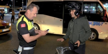 İstanbulda motosiklet sürücülerine denetim