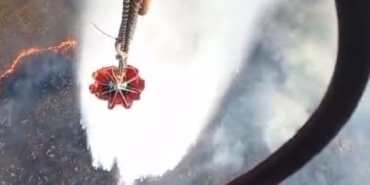 İzmirde makilik yangını