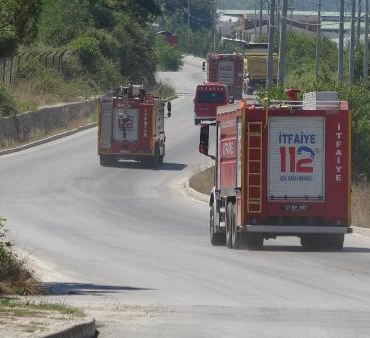İzmitte çöp döküm sahasında yangın 2