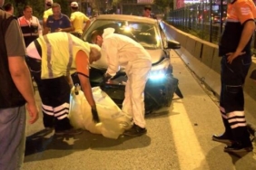 Kadıköy D-100de yola atlayan köpek kazaya neden oldu1 yaralı