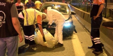 Kadıköy D-100'de yola atlayan köpek kazaya neden oldu:1 yaralı 21 Kadıköy D-100de yola atlayan köpek kazaya neden oldu1 yaralı