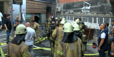 Kadıköyde korku evinde yangın