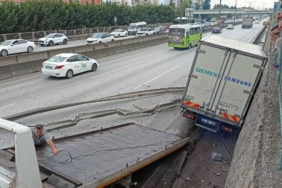 Kamyonet istinat duvarına çarptı sürücü yaralandı