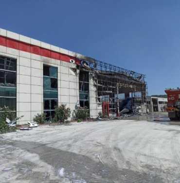 Kastamonuda fabrika yangını 2