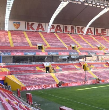 Kayserispor-Galatasaray maçının oynanacağı stadyum hazır hale getirildi