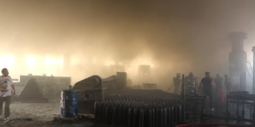 Kırıkkalede savunma sanayi fabrikasında yangın 2