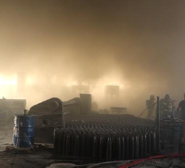 Kırıkkalede savunma sanayi fabrikasında yangın 2