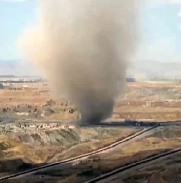 Kömür işletmesinde hortum