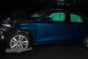 Maddi hasarlı kaza sonrası otomobilinden inen sürücüye arkadan gelen minibüs çarptı