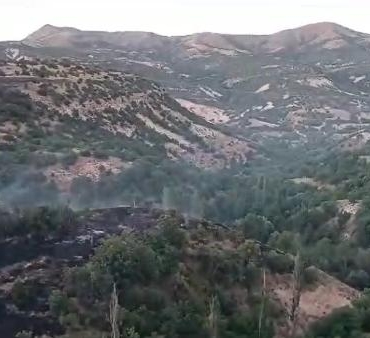 Malatyada dağlık alandaki yangın 7 saatte kontrol altına alındı