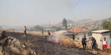 Manisada 20 dönüm orman yandı