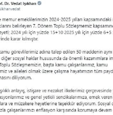 Memur ve memur emeklilerine yapılacak zam oranları belli oldu (2)