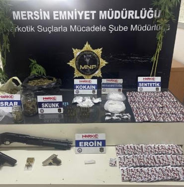 Mersinde uyuşturucu satıcılarına şafak operasyonu 28 gözaltı 2
