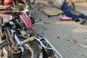 Motosikletler çarpıştı 1 ölü 2 yaralı