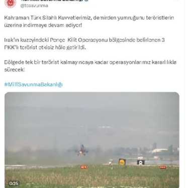 MSB 3 PKKlı terörist etkisiz hale getirildi