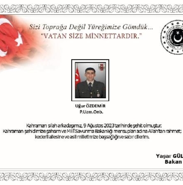 MSB Pençe-Kilit bölgesinde 2 asker şehit oldu 3 asker yaralandı 2