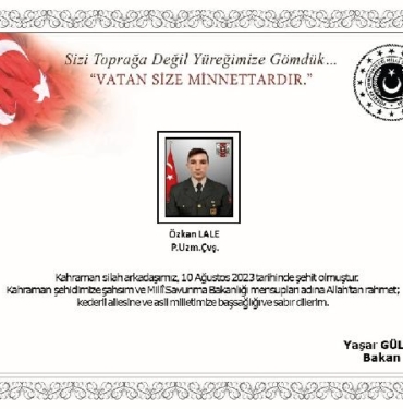 MSB Pençe-Kilit bölgesinde 5 asker şehit oldu 4