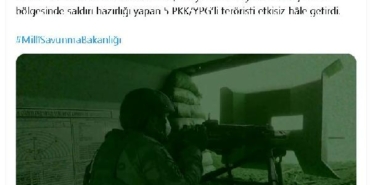MSB: Saldırı hazırlığındaki 5 terörist etkisiz hale getirildi 13 MSB Saldırı hazırlığındaki 5 terörist etkisiz hale getirildi