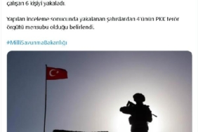 MSB Türkiyeye girmeye çalışan 4ü PKKlı 6 kişi yakalandı