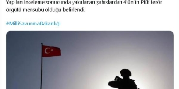 MSB Türkiyeye girmeye çalışan 4ü PKKlı 6 kişi yakalandı