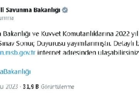 MSB ve Kuvvet Komutanlıklarına memur alımına ilişkin sözlü sınav sonuçları yayımlandı