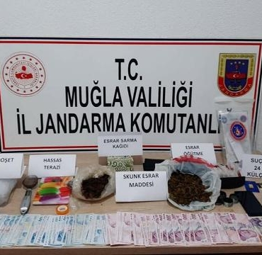 Muğlanın 7 ilçesinde uyuşturucu operasyonu 31 gözaltı