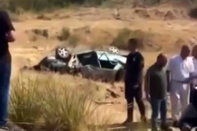 Otomobil şarampole devrildi: 1 ölü, 8 yaralı 2 Otomobil şarampole devrildi 1 ölü 8 yaralı