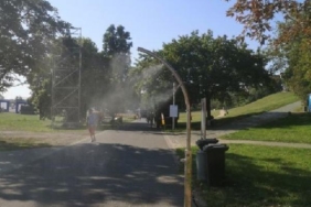 Polonyada aşırı sıcaklara su perdesi çözümü