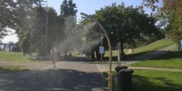 Polonyada aşırı sıcaklara su perdesi çözümü