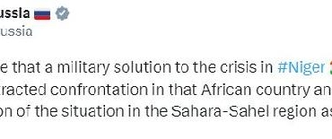 Rusya Nijere olası askeri müdahale bölgedeki durumu istikrarsızlaştırabilir