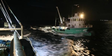 Samsunlu balıkçılar törenin ardından denize açıldı