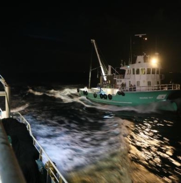 Samsunlu balıkçılar törenin ardından denize açıldı