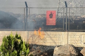 Şanlıurfada ot yangını askeri bölgeye sıçradı