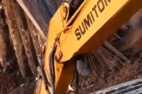 Sarıyerde yol çöktü 1