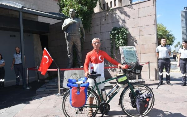 Şehit polis Fethi Sekin için 1570 kilometrelik anma turuna çıktı