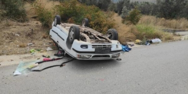 Seyir halinde el freni çekilen otomobil takla atıp, ters döndü 5 Seyir halinde el freni çekilen otomobil takla atıp ters döndü