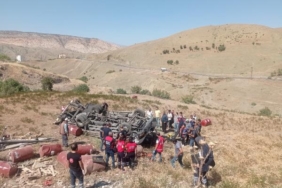 Siirtte kamyonet şarampole yuvarlandı 1 ölü 1 yaralı