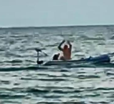 Şilede denizin ortasında kadına şiddet