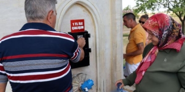 Su sıkıntısı yaşanan Keşanda çeşmeler ücretli hale getirildi