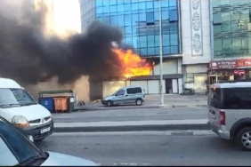 Sultangazide iş merkezindeki yangın söndürüldü