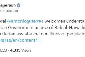 Suriye ile Türkiye arasındaki sınır kapısı 6 ay daha insani yardımlara açık