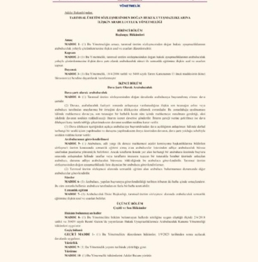 'Tarımsal Üretim Sözleşmesinden Doğan Hukuk Uyuşmazlıklarında Zorunlu Arabuluculuk Yönetmeliği' Resmi Gazete'de