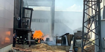 Tekirdağda fabrika yangını 2