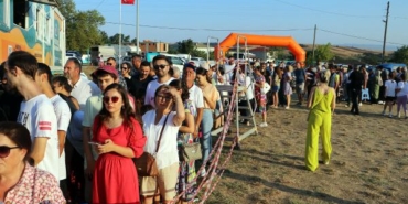 Tekirdağda şenlikte karpuz kuyruğu