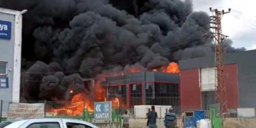 Tekirdağdaki fabrika yangını 9 saatte söndürüldü