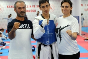 Tekvando antrenörlüğünü anne ve babası yaptı Türkiye 3üncüsü oldu