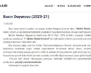 Turgay Erdem Nilüfer Müzik Festivalini kaymakamlığın alkol yasağı nedeniyle iptal ettik 2