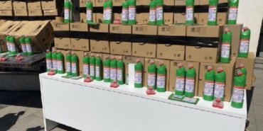 Tuzlada sahte temizlik ürünü operasyonu