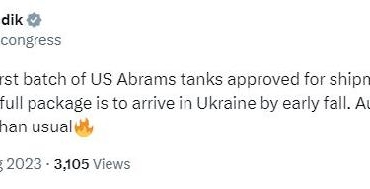 Ukrayna Milletvekili Rudik Abrams tanklarının ilk sevkiyatı onaylandı