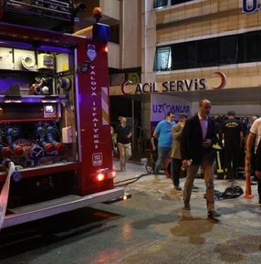 Yalovada hastanede yangın 61 hasta tahliye edildi